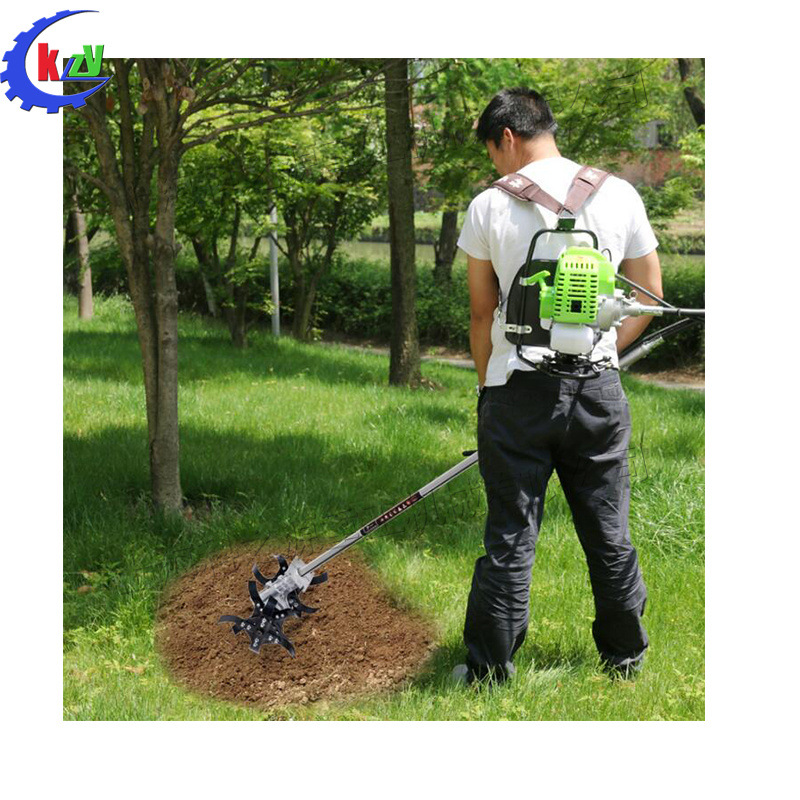 轻型便携果园除草机 蔬菜基地茶园松土机 小型手持式电动打草机