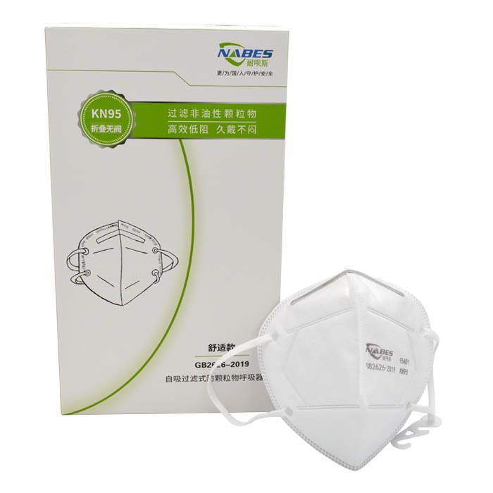 耐呗斯NBS95401耳戴外置鼻梁无呼吸阀防尘防雾霾防飞沫舒适款口罩