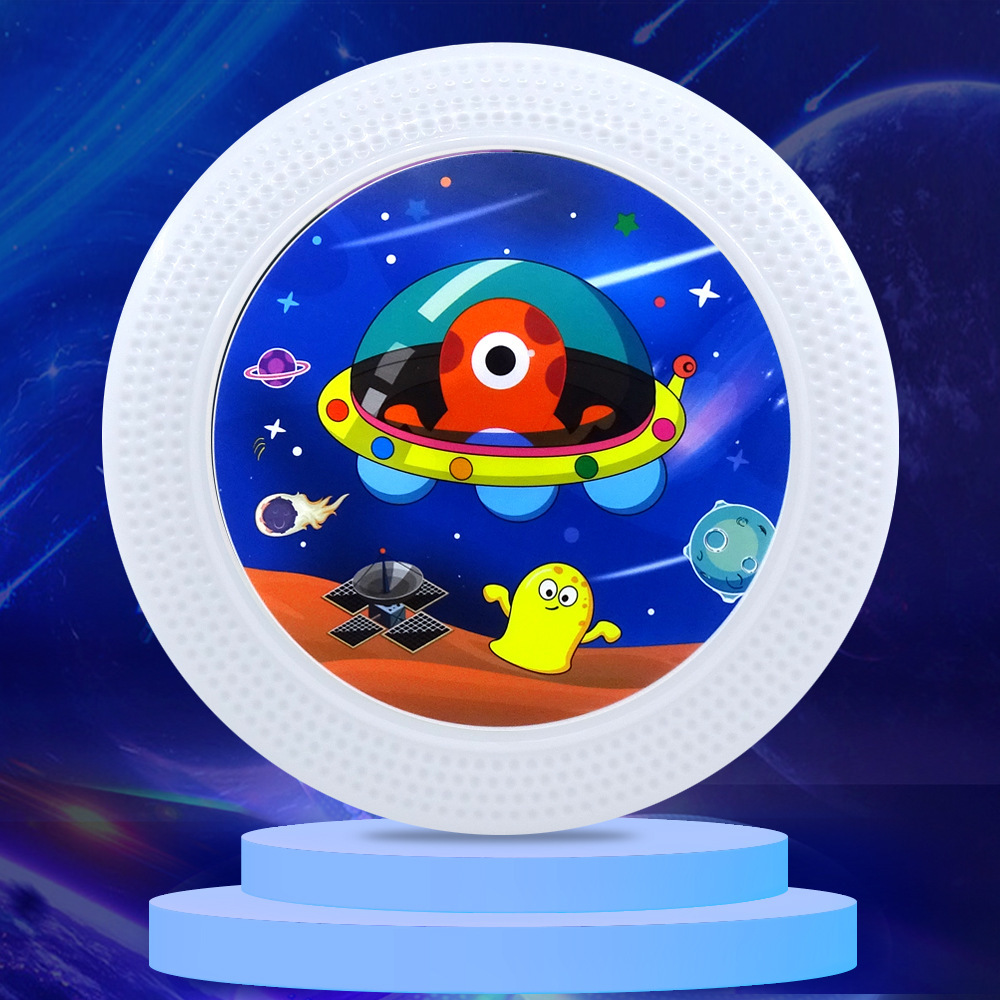 Luz al aire libre para niños disco volador PU material de mano pegamento suave disco volador deportivo sensación de entrenamiento juguetes de props deportivos