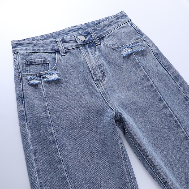Split Denim Wholesale Women Jeans
