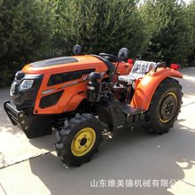 萨丁504小钢炮大棚王拖拉机 小车身四驱耕地犁地机 大棚果园专用