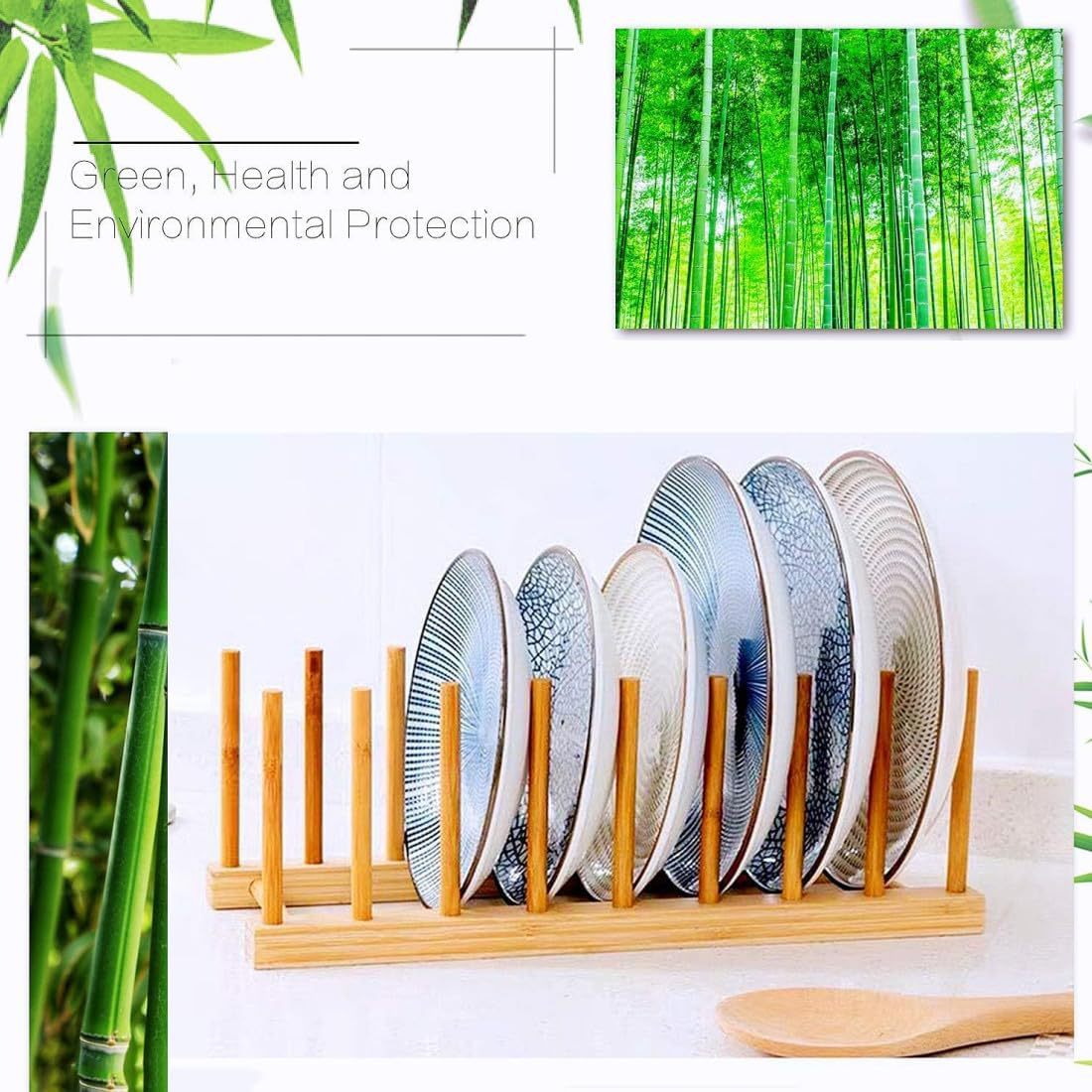 Dish Drying Rack, Small Plate Rack, Pot Lid Rack, Bamboo Cutting Board Rack, Pot Lids, Plates, Bowls, Cups