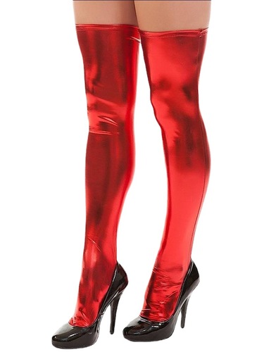 Intimate apparel manufacturer wholesale patent leather stockings, thigh-high socks, and faux leather pants—dropshipping available for single items.