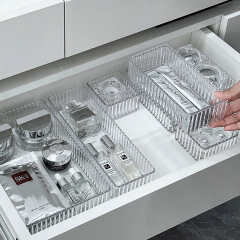 化粧台内蔵化粧品収納ケース仕切り引き出し式アクリルデスクトップスキンケア用品整理ケース棚