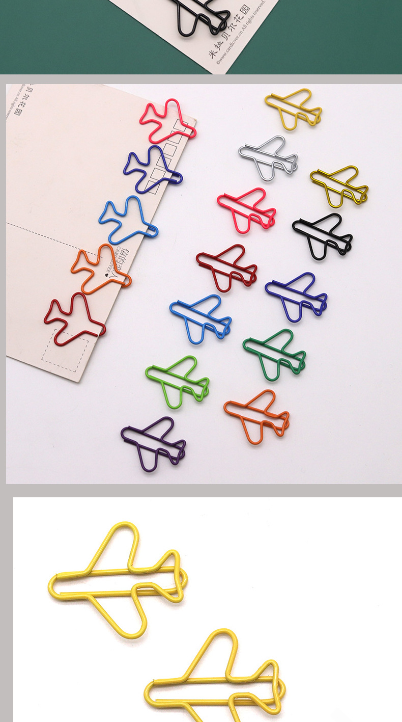 1 Piece Solid Color Class Learning School Metal Casual Paper Clip display picture 1