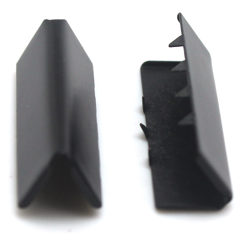 铜尾夹 3cm电泳哑黑三角五金尾夹绳带织带夹 帽绳夹 箱包尾夹扣