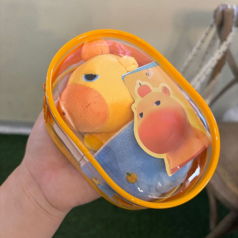 本物のスポット DuoAi Capybara Lulu 周辺ぬいぐるみ面白いスクールバッグバッグペンダントキーホルダー人形ギフト|undefined