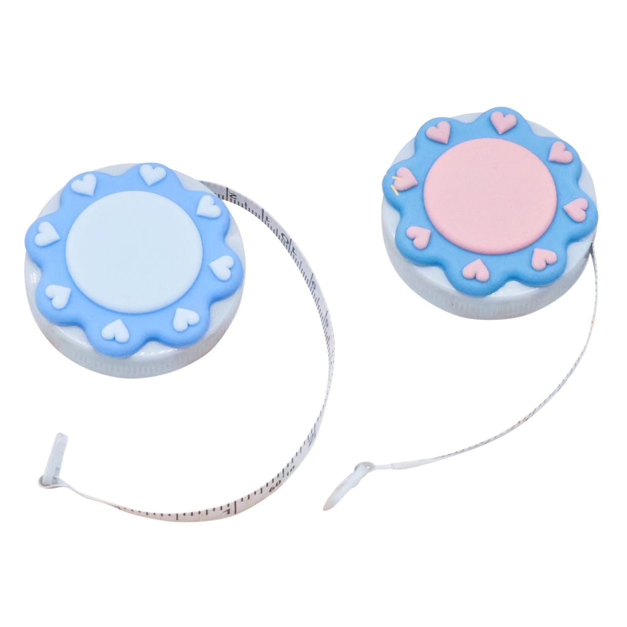 Macaron Linda mini cinta métrica medidor portátil regla circunferencia de la cintura tres-circunferencia ropa de medición de altura portátil Regla suave