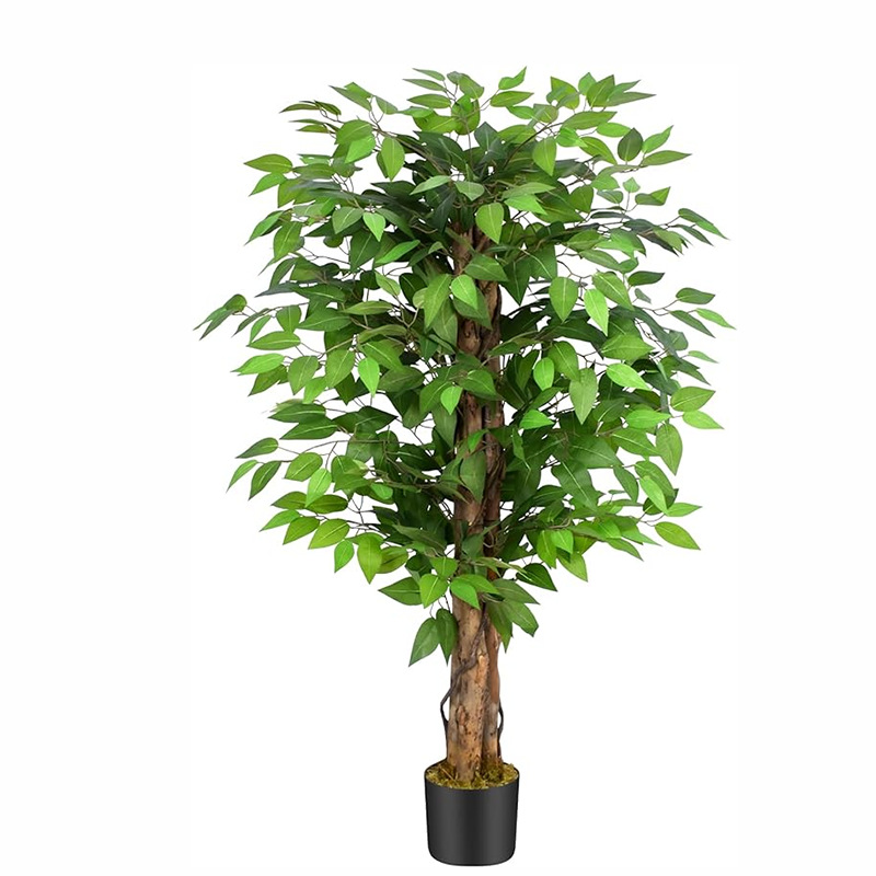 Árbol de Banyan Artificial Desmontable, Nuevo Modelo Transfronterizo, Decoración de Interiores para el Hogar, Centro Comercial, Hotel, Exhibición de Ventanas, Planta Artificial en Maceta