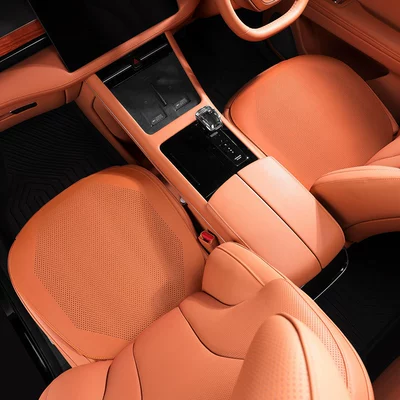 Seat cushion, seat cover: Seat Cushion Covers for - 2-front-row-ocher-brown