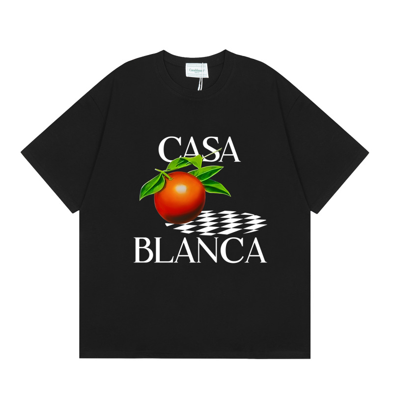 クロスボーダーカサブランカ夏新作カサドリームゲートプリント男女兼用ルーズ半袖Tシャツ純綿|undefined