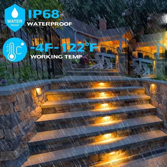 New high-power stair light outdoor waterproof step light LED step light courtyard decoration landscape light railing light