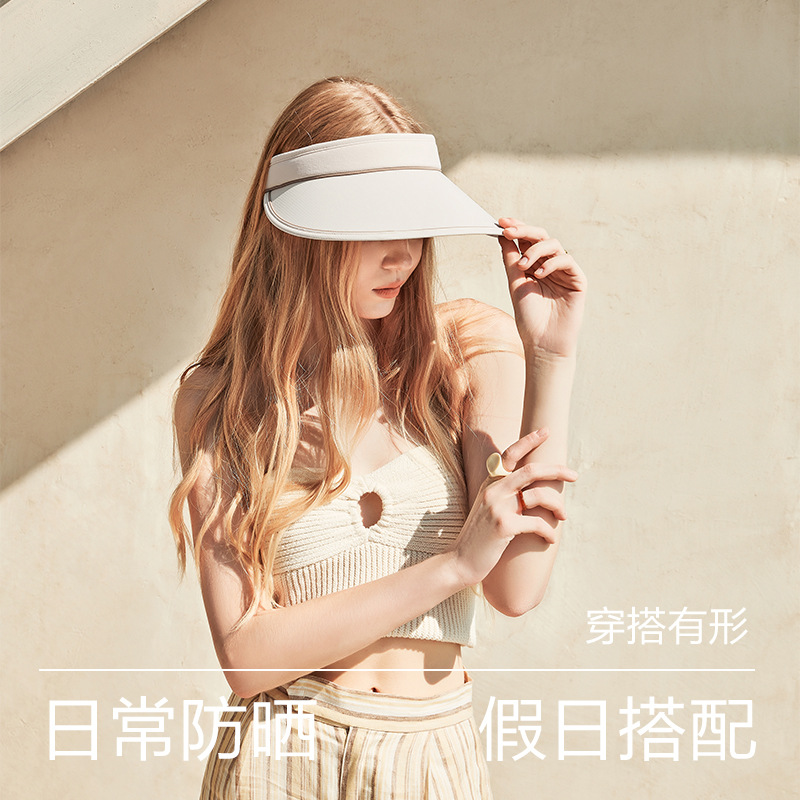 KK & uvno protector solar sombreado para mujer 2024 nuevo estilo verano techo vacío sol protección UV sombrero de ala grande