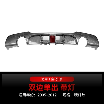 Spoiler: 3 Series E90 E91 - double-outlet-carbon-fiber-style-exhaust-tips-with-lights-2005-2012