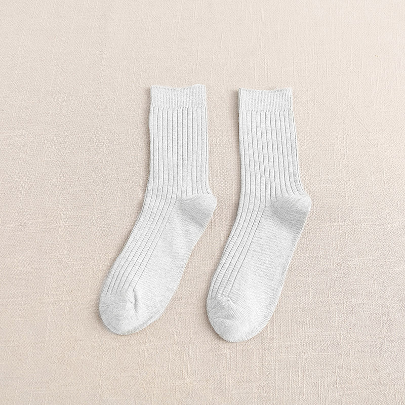 Socks Women's Mid-length Stockings Autumn and Winter Women's Stockings Spring and Autumn Vintage Solid Color Girl's Stockings Cyber Trendy