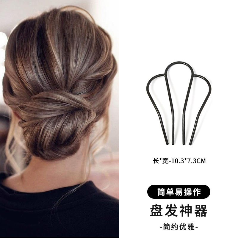 Cuatro dientes enchufe de cabello para mujer 2025 nuevo tipo de cabeza de bola fijación en forma de U enchufe de cabello de alta calidad enchufe de cabello