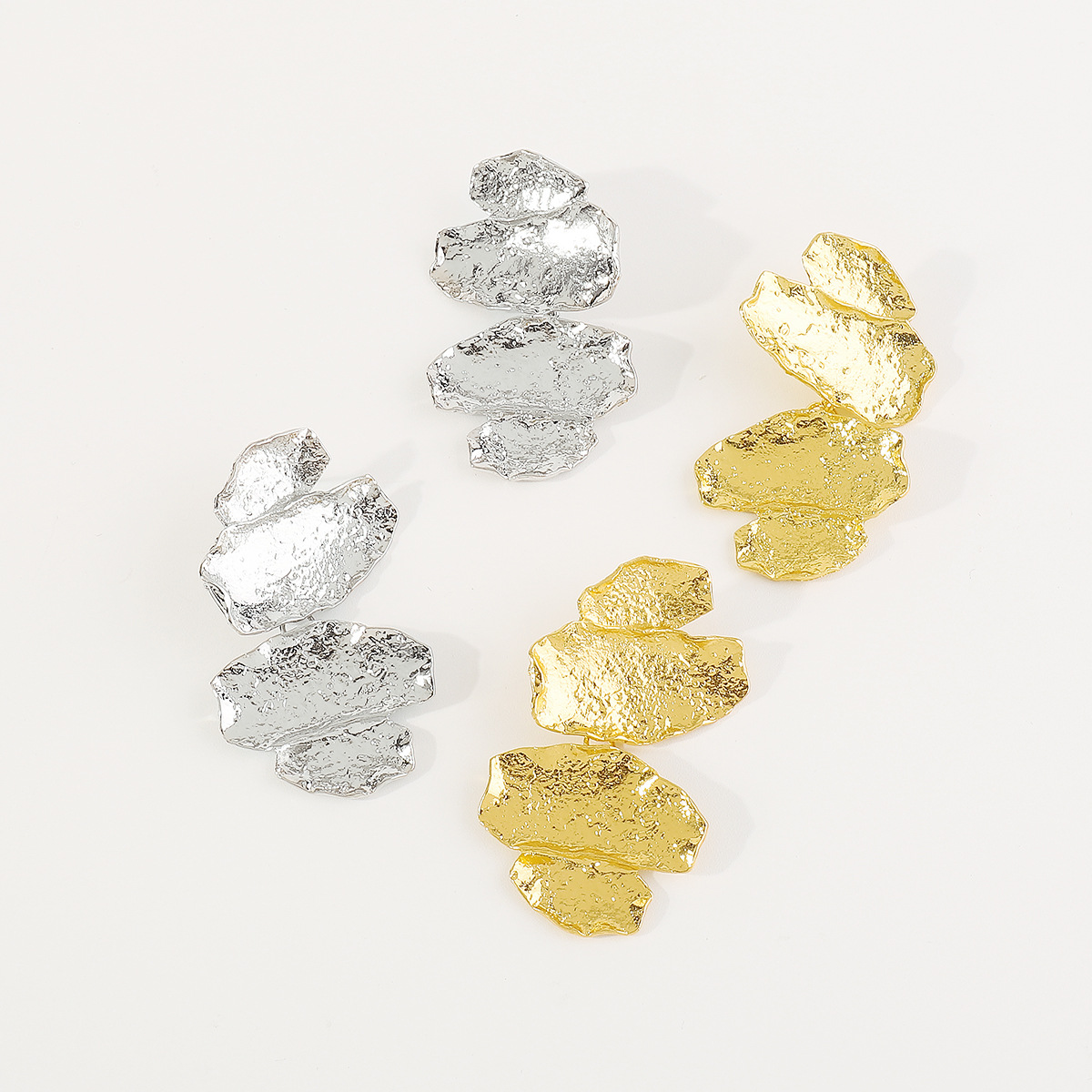 42g Weight 0.03µm Gold Plating Thickness Electroplated Gold Plating Process 201 Stainless Steel Ear Needle Material Golden Plated Plating Material Ear Studs Classification 1 Pair Quantity Holiday, Daily Occasion Alloy Material Geometric Pattern Women's Gender IG Style, Casual, Exaggerated Style Plating Craft 1 Pair IG Style Casual Exaggerated Geometric Alloy Ear Studs 62