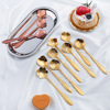 L Stainless steel spoon coffee spoons Japanese -style rose spoons Creative bird's nest cherry blossom spoon flower gel gift