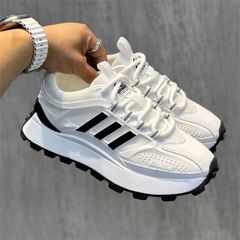夏季2025新款透气百搭防臭老爹鞋厚底增高时尚休闲鞋网红潮鞋