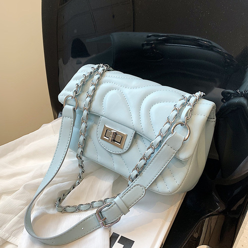 Summer small bag for women 2024 new trendy versatile chain crossbody bag high-end fashion single shoulder small square bag