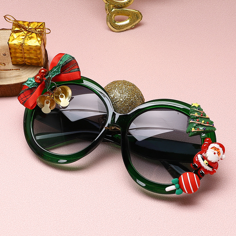 Fashion Bow Knot Bell Pc Round Frame Patchwork Full Frame Women's Sunglasses display picture 5