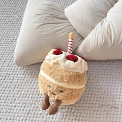 イチゴの誕生日ケーキかわいいぬいぐるみ親友の誕生日プレゼント人形人形飾り暖かいミニ