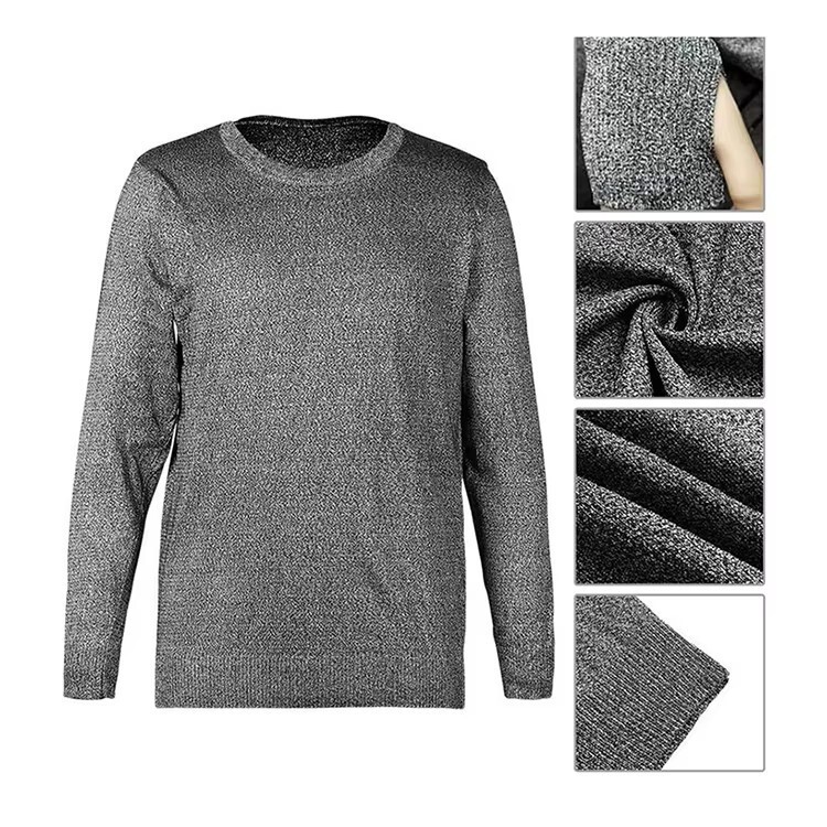 Anti-Cut Clothing Level 5 Anti-Cut, Anti-Stab, Anti-Knife, Anti-Shear and Wear-Resistant Outdoor Lightweight Clothing Anti-Safety T-Shirt Anti-Cut Clothing