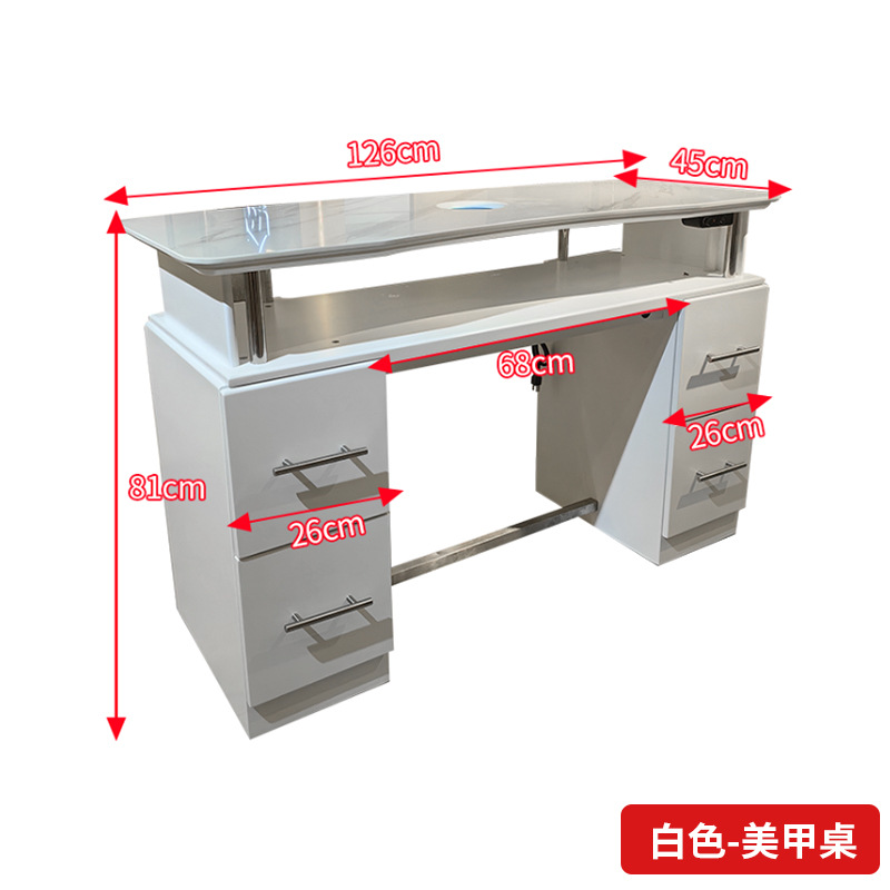 Mesa de manicuras fábrica directa nueva mesa de manicuras japonesa simple mesa de manicuras en línea moderna mesa de manicuras un solo gabinete de manicuras
