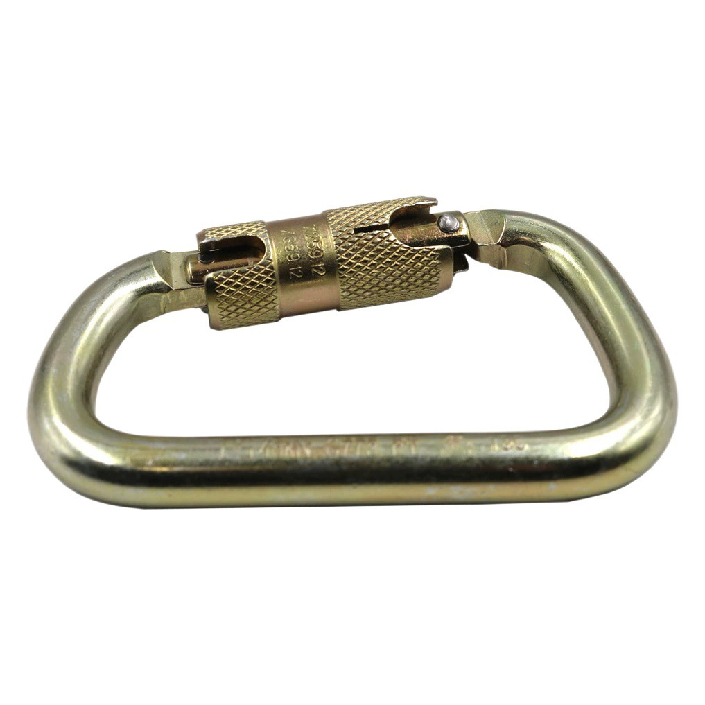 Открытый альпинистский Основной замок 45KN D-образный автоматический стальной замок альпинистская Пряжка предохранительный крюк