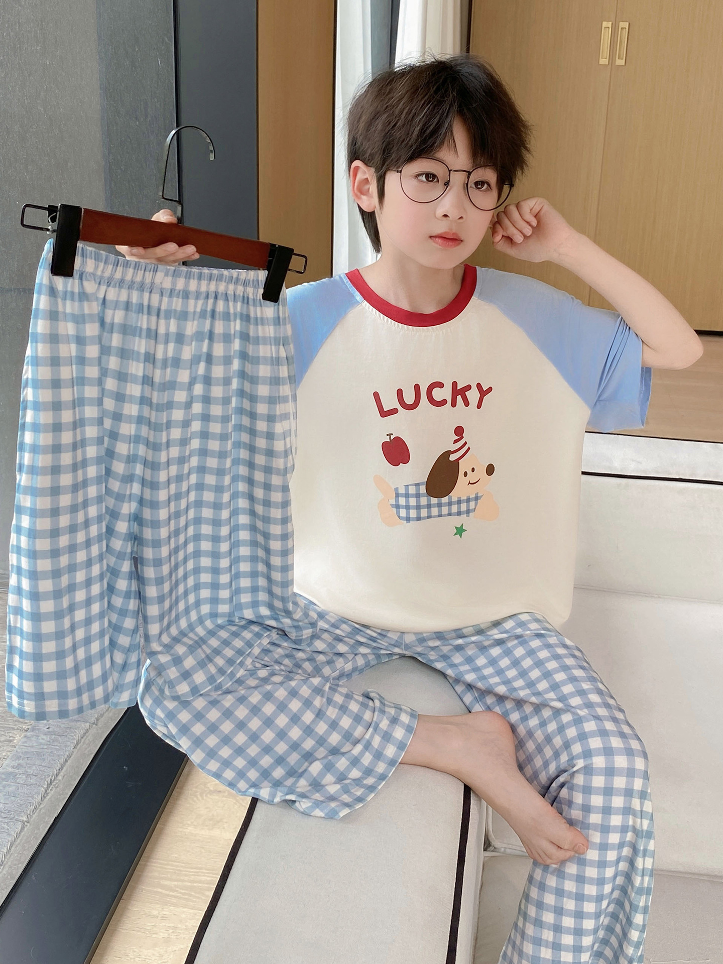 Children's summer thin pijama for boys