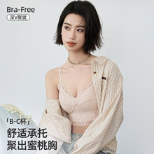 夏季舒适薄款吊带背心内搭女带胸垫大胸聚拢无痕内衣抹胸上衣批发