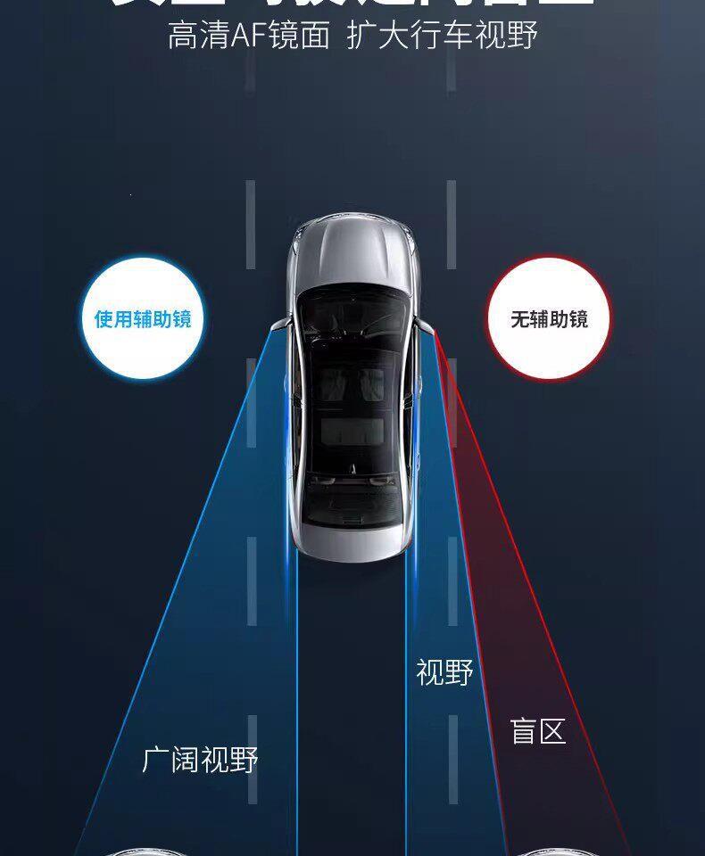 ◇ Car Rearview Mirror Auxiliary Mirror, Small Round Mirror for Reversing, High-Definition Reflective Blind Spot Mirror, 360-Degree Blind Spot Suction Cup