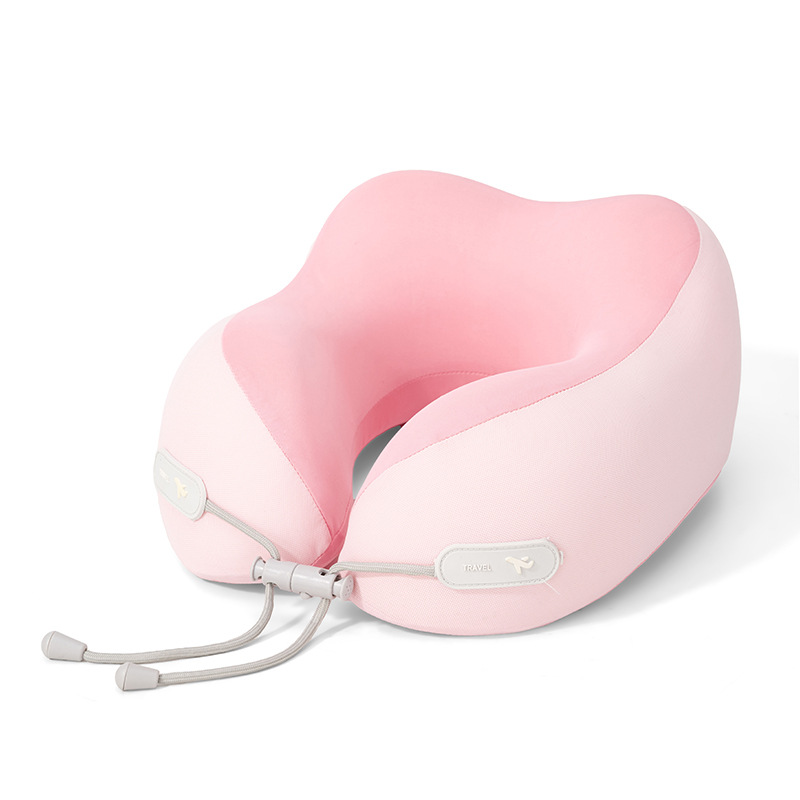Verano helado sensación fría protección de cuello almohada en forma de U portátil almacenable memoria almohada de cuello de algodón almohada de avión almohada al por mayor existencias