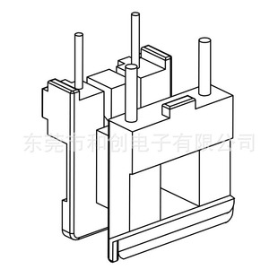 EE19 transformer skeleton EE19 high frequency skeleton horizontal 2 2 1935 thick needle 1.5