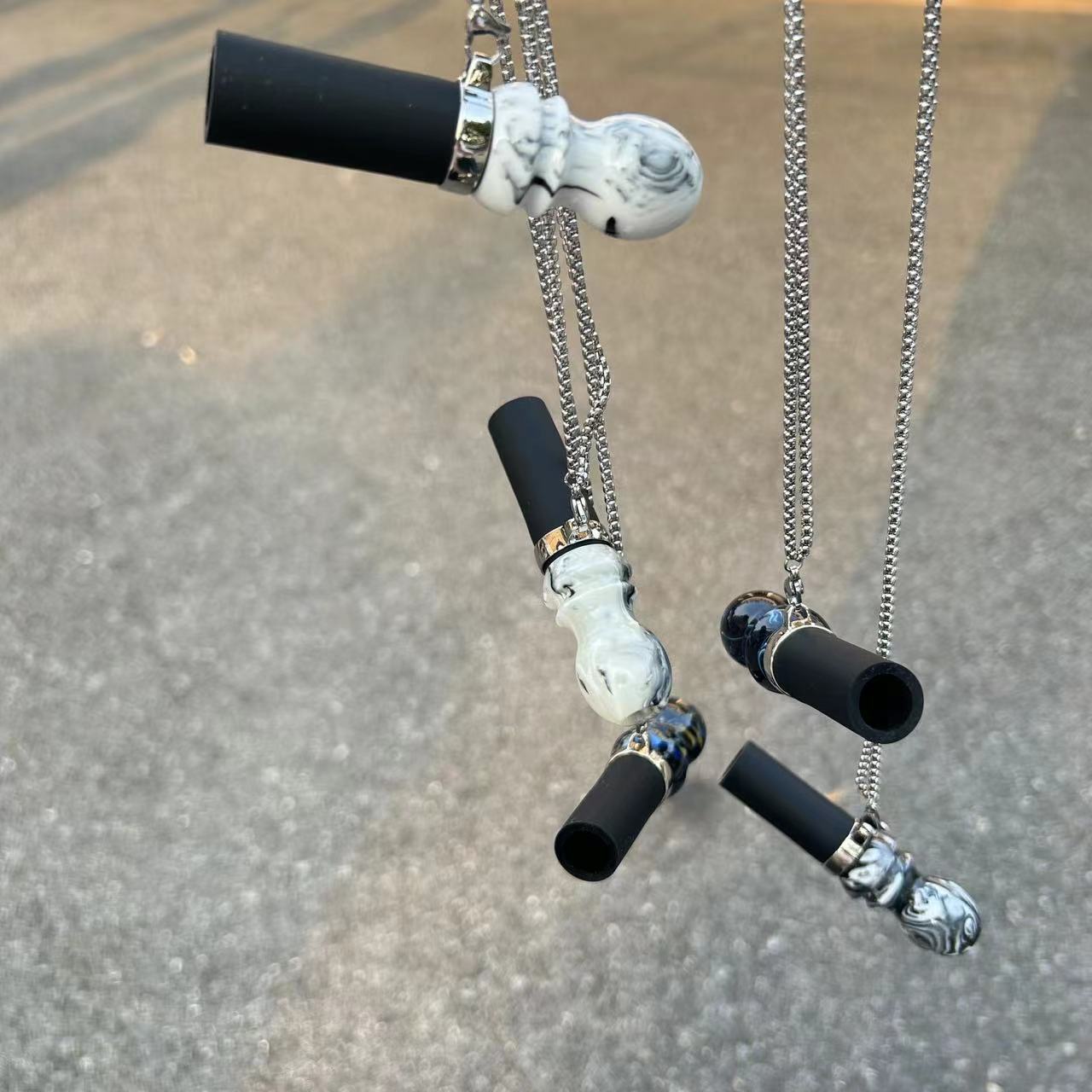阿拉伯水烟挂式私人烟嘴 可重复使用个人挂脖子酒吧过滤嘴