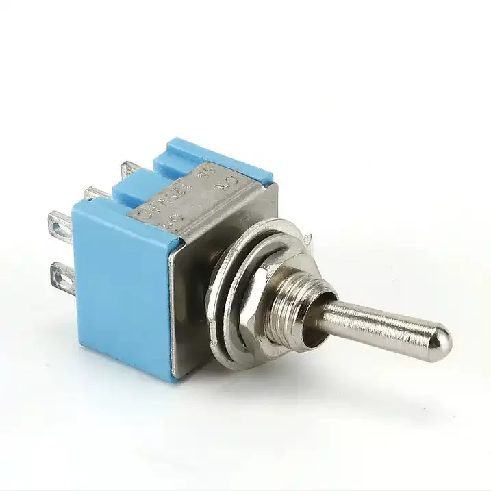蓝色钮子开关 6mm拨动开关 MTS-102/103/202/203 单刀/双刀