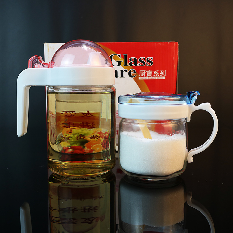 厂价批发玻璃油瓶 厨房用品油壶 酱油壶醋瓶酒壶调味瓶彩盒套装