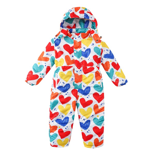 Winter cartoon keep warm waterproof windproof ski suit for boys