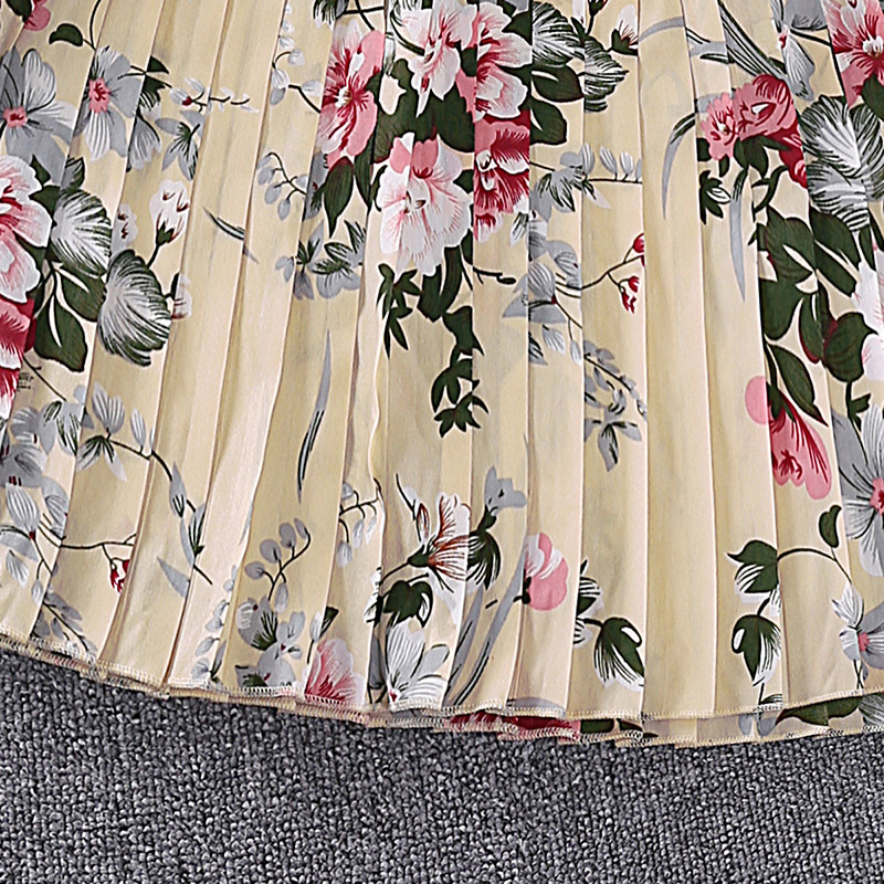 Mädchen Blumen Langarm Prinzessinnenkleid Für Den Herbst_voghion.com