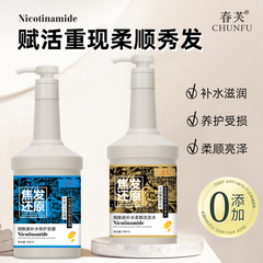 Spring Fu Intense Hair Restore & Revitalizing Mask: Hydrolyzed Collagen Treatment for Dry, Frizzy, and Heat-Damaged Hair—Plus Nourishing Shampoo Cream