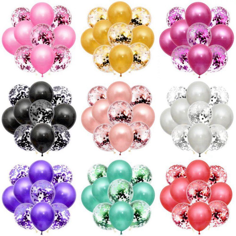 AliExpress Amazon fiesta transfronteriza globo de lentejuelas globo perlado combinación traje de cumpleaños Paquete de arreglo globo