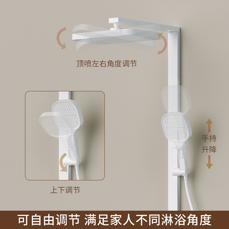 Uno por uno ducha hogar ducha traje baño marca baño cobre temperatura constante ducha cabeza ducha traje