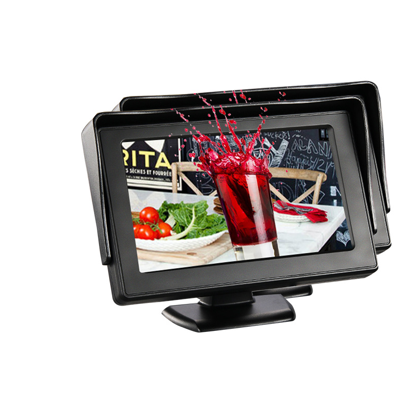 Car-mounted display screen 4.3inch CCD signal screen + high-definition AV lens car reversing camera complete set
