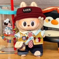 仅衣服适用17厘米labubu娃衣一二三代着替公仔毛绒玩偶拉布布衣服