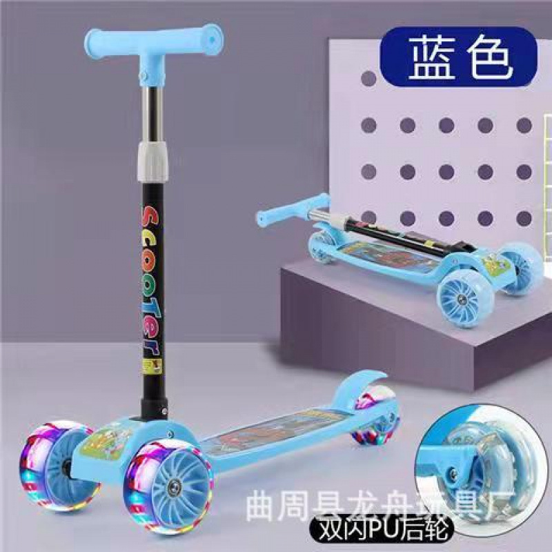 Fabricantes de scooter para niños de tres ruedas graffiti flash coche plegable botón patineta portátil una unidad image 10