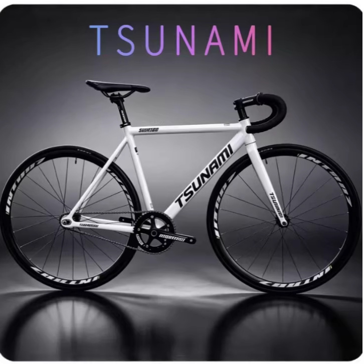 Tsunami Tsunami Fixed Gear Bicycle Snm100 Aluminum Alloy Racing Fixed Gear Bicycle Tsunami Tsunami Fixed Gear Bicycle Snm100 Aluminum Alloy Racing Fixed Gear Bicycle
