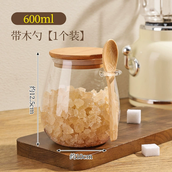 Glass spoon sealed, 600 ml