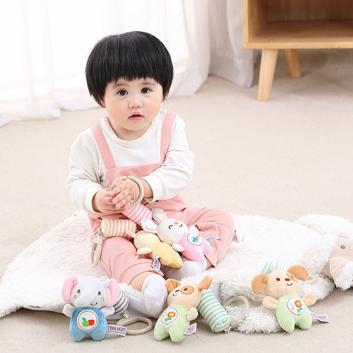 TOLOLO baby wind chime cartoon animal children's stroller bed pendant BB device plush toy soothing wind chime toy