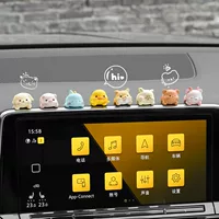 Украшения для центральной консоли автомобиля, автомобильные дисплеи, фигурки животных, интерьерные декорации для авто