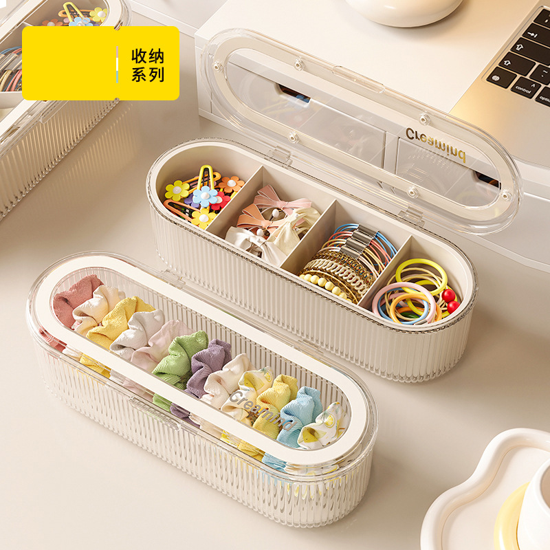 Children's Hair Accessories Storage Box Hairpin Hairpin Hairband Headband Rubber Band Jewelry Box Compartment Grabber Girl's Hair Accessories Box